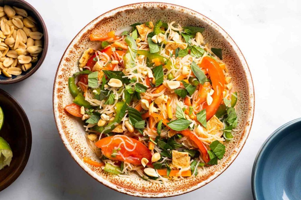 Jalapeño Lime Rice Noodle Salad