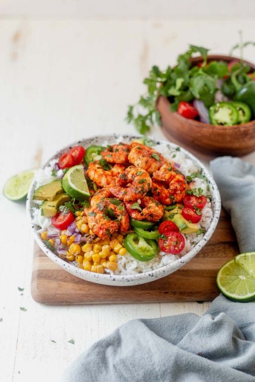 Jalapeño Lime Shrimp Rice Bowl