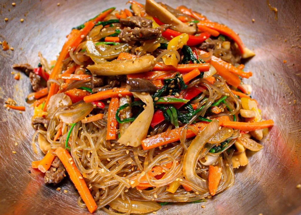 Japchae (Stir-Fried Glass Noodles)