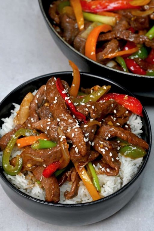 Jasmine Rice and Beef Stir-Fry with Oyster Sauce