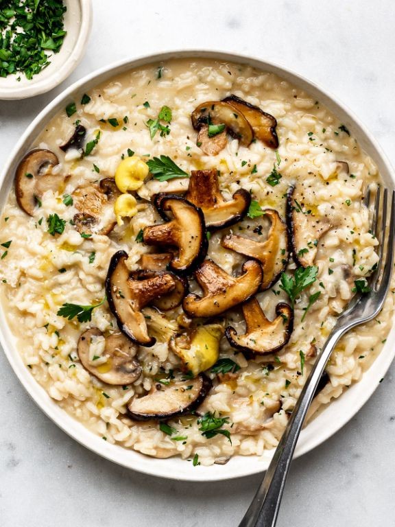 Jasmine Rice and Mushroom Risotto