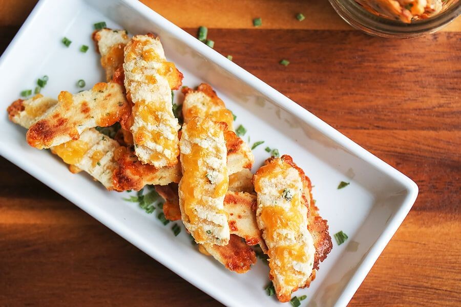 Keto Chow Garlic Herb Breadsticks