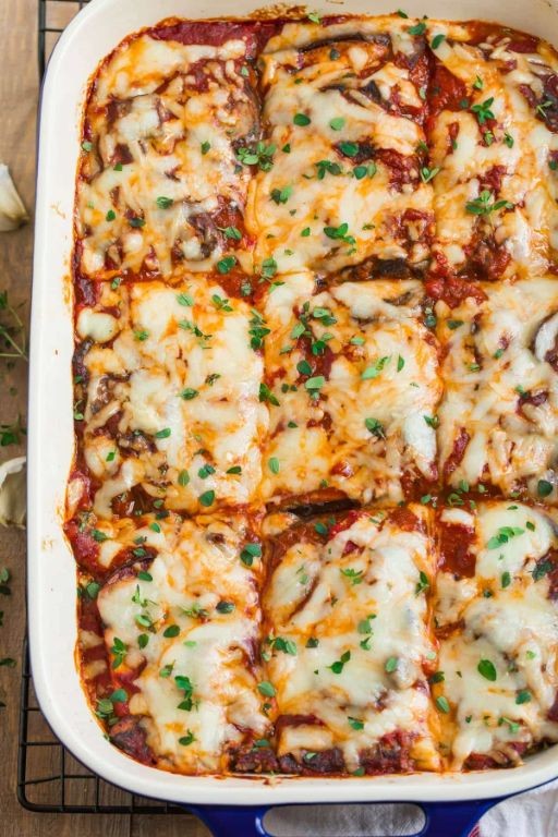 Keto Lasagna with Eggplant Slices