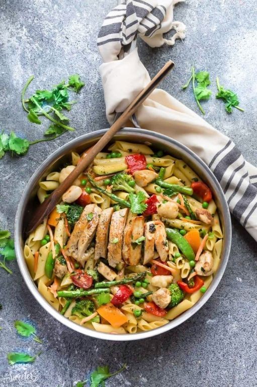 Keto Pasta Primavera with Veggies