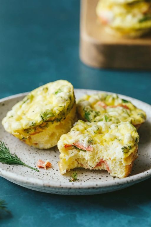 Keto Smoked Salmon and Egg Breakfast Muffins
