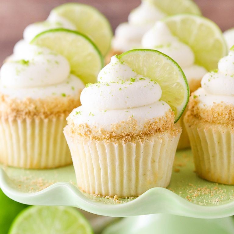Key Lime Cupcakes with Whipped Frosting