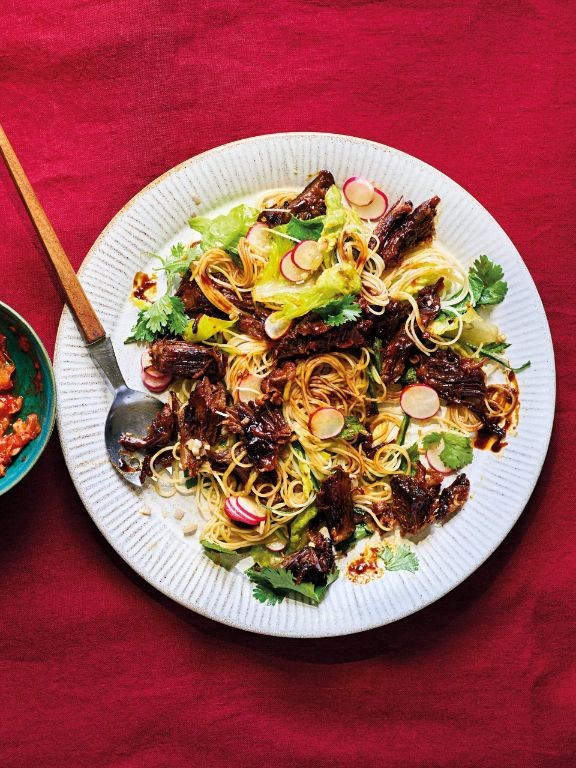 Korean-Style Rice Noodle Salad with Gochujang