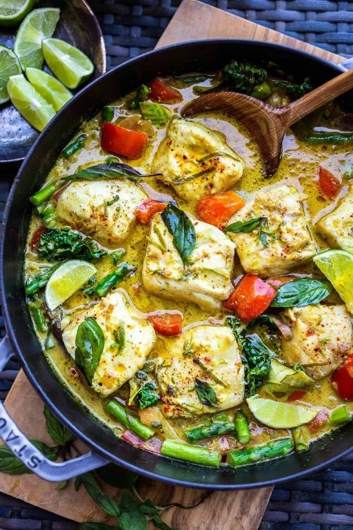 Largemouth Bass Curry with Coconut Milk