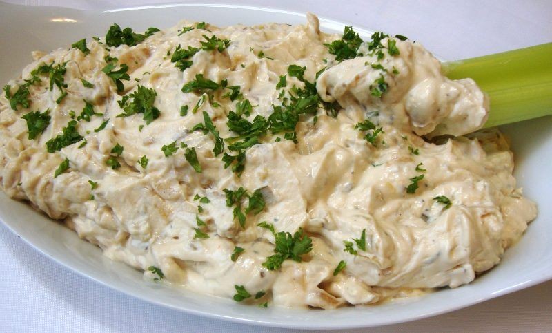 Leek and caramelized onion dip