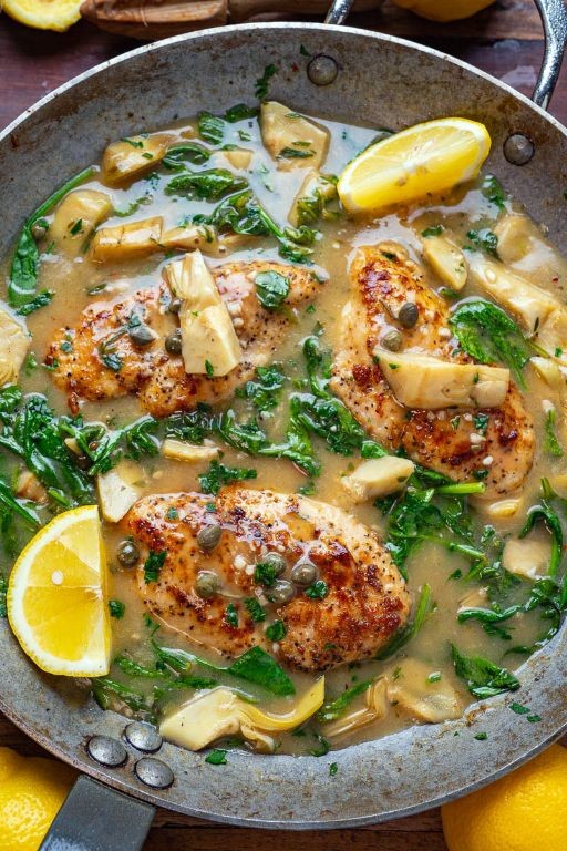 Lemon Artichoke Chicken Piccata