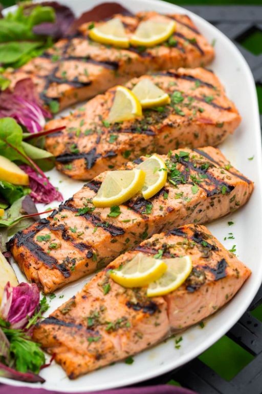 Lemon Garlic Grilled Salmon