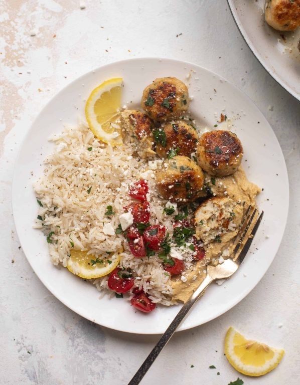 Lemon Herb Aidells Chicken Meatballs