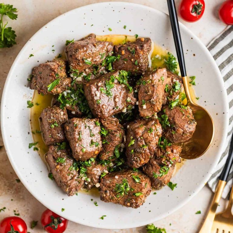 Lemon Herb Marinated Steak Bites