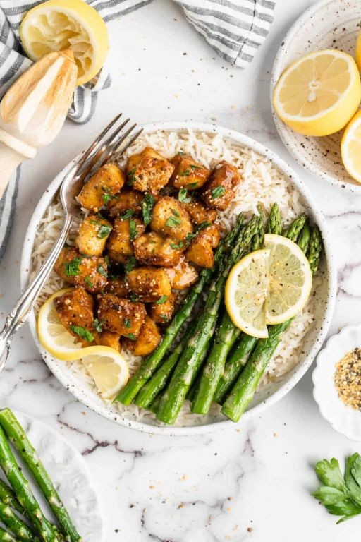 Lemon Pepper Garlic Tofu