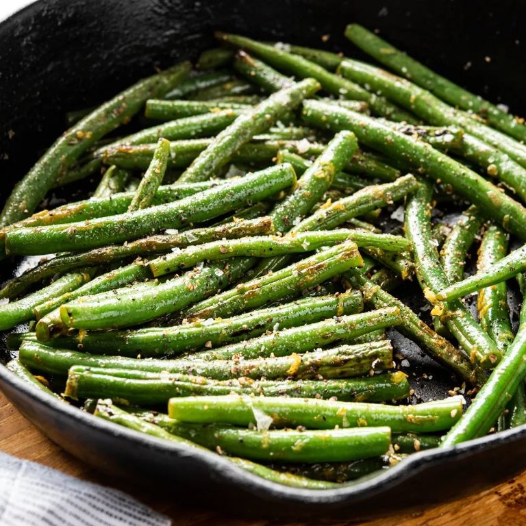 Lemon Pepper Green Beans with Del Monte