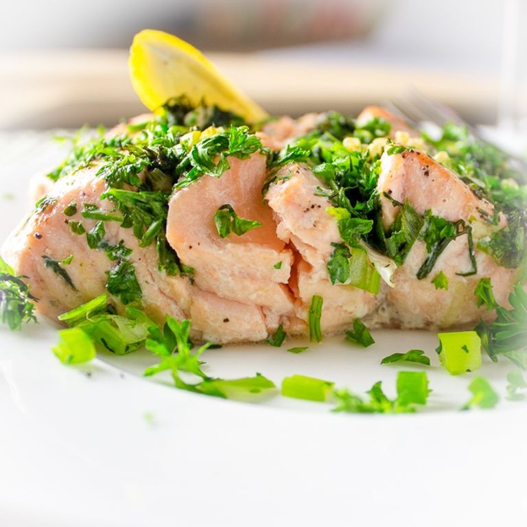 Lemon and Herb Stuffed Salmon