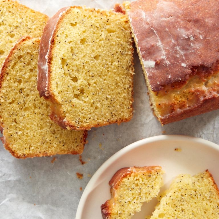 Lemon-glucose poppy seed loaf