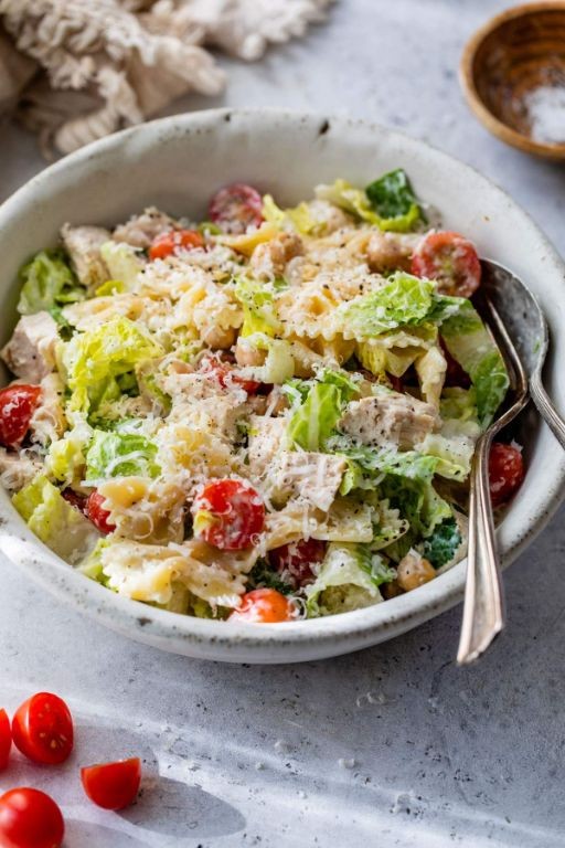 Lightened-Up Chicken Caesar Salad