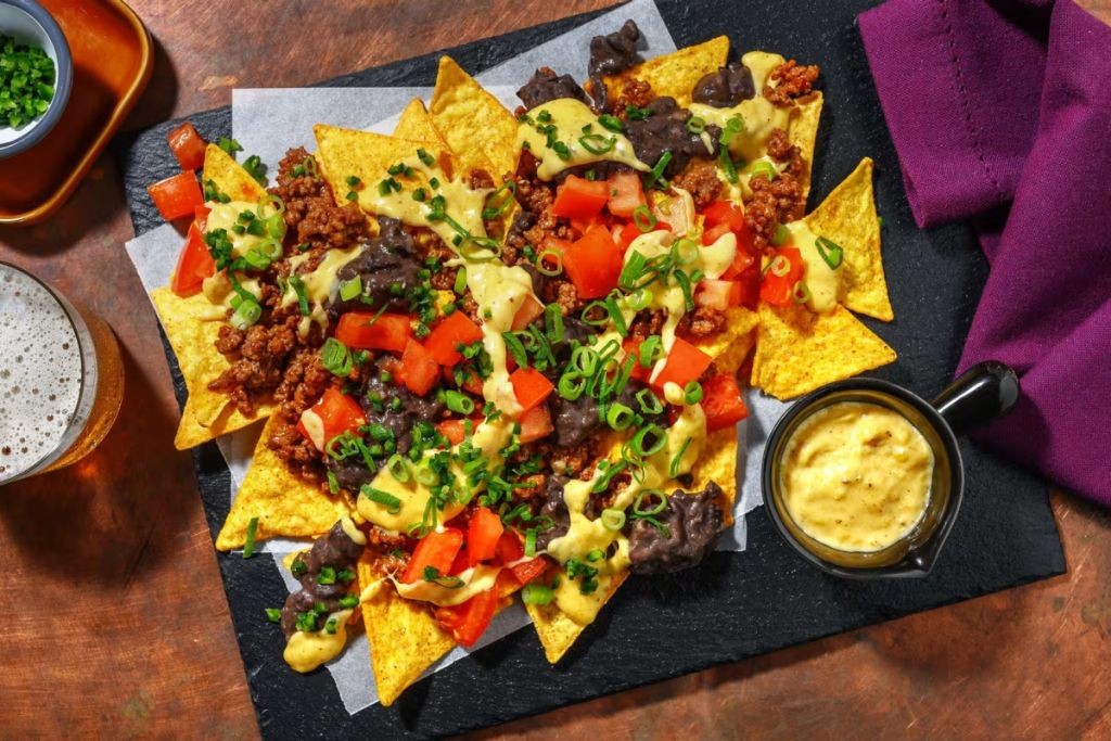 Loaded Tex Mex Nachos with Jalapeños