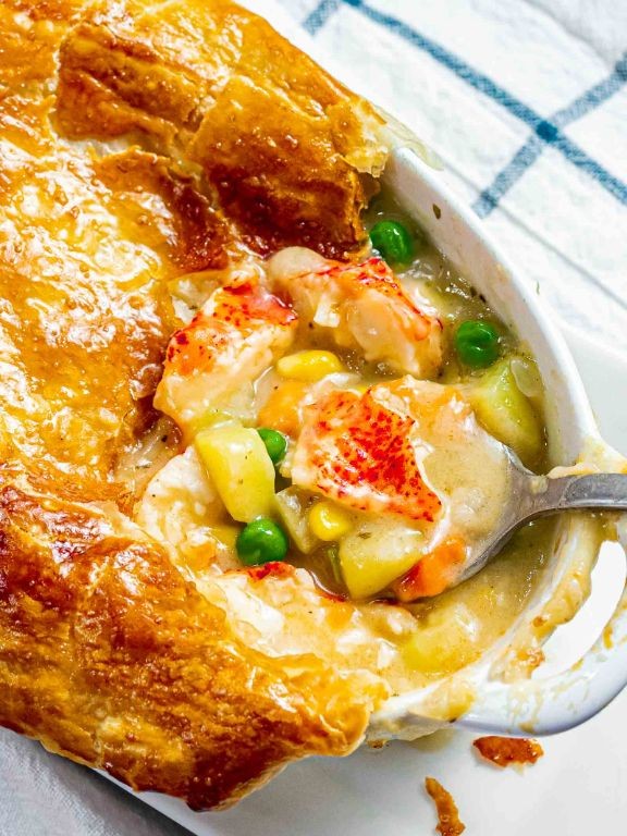 Lobster Pot Pie with Puff Pastry