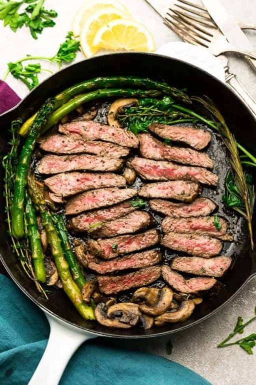 Low Carb Beef and Asparagus Skillet