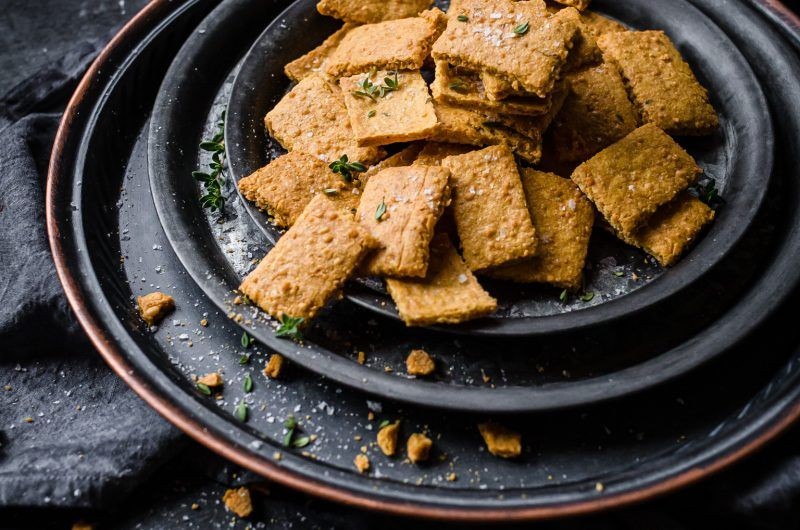 Lupin Flour Cheese Crackers