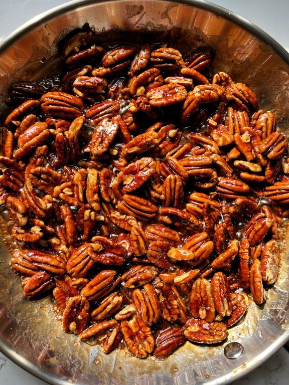 Maple Glazed Pecan Stollen