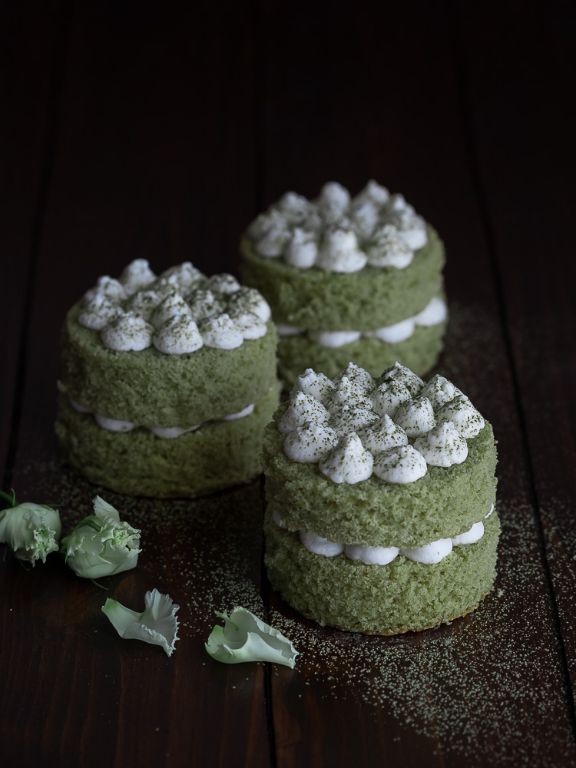Matcha Green Tea Mini Cakes