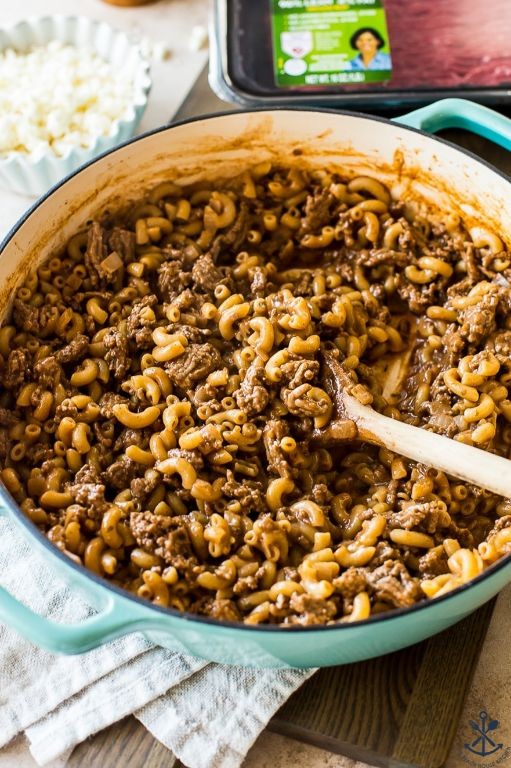 Mediterranean Herb and Feta Hamburger Helper