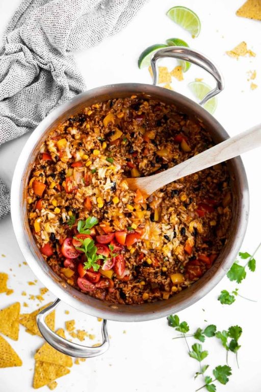 Mexican Hamburger Skillet Rice