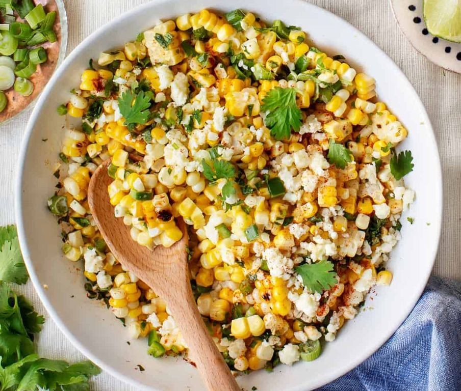 Mexican Street Corn Salad with Cotija