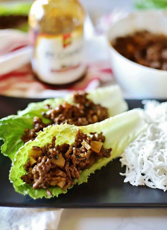 Mongolian Beef Lettuce Wraps