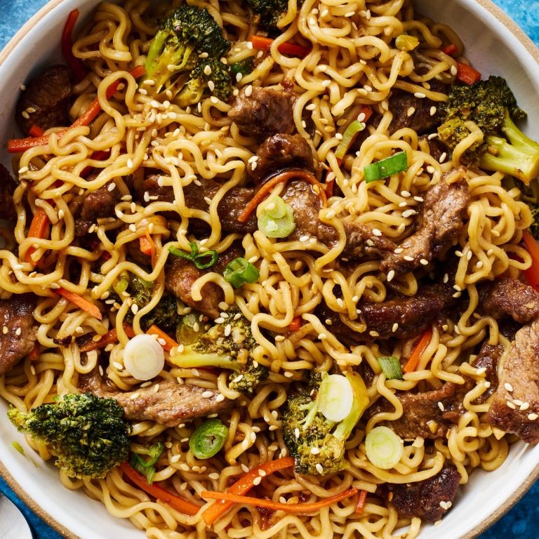 Mongolian Beef Ramen Stir-Fry
