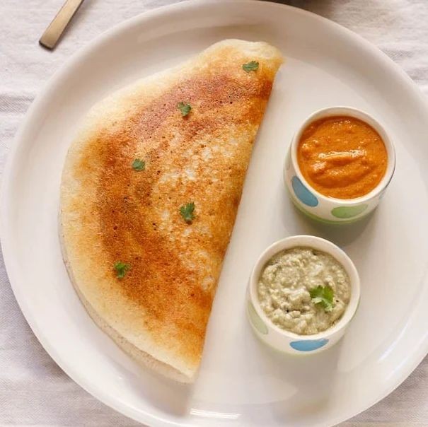 Mysore Masala Dosa with Red Garlic Chutney