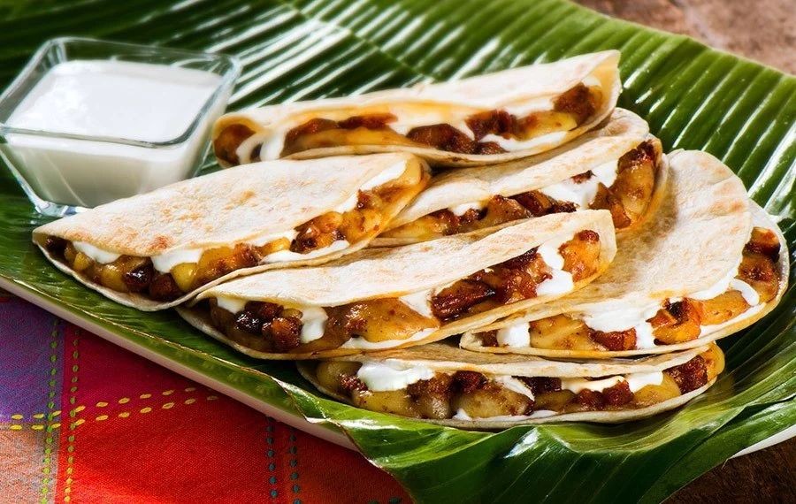 Nopalitos and Chorizo Quesadillas