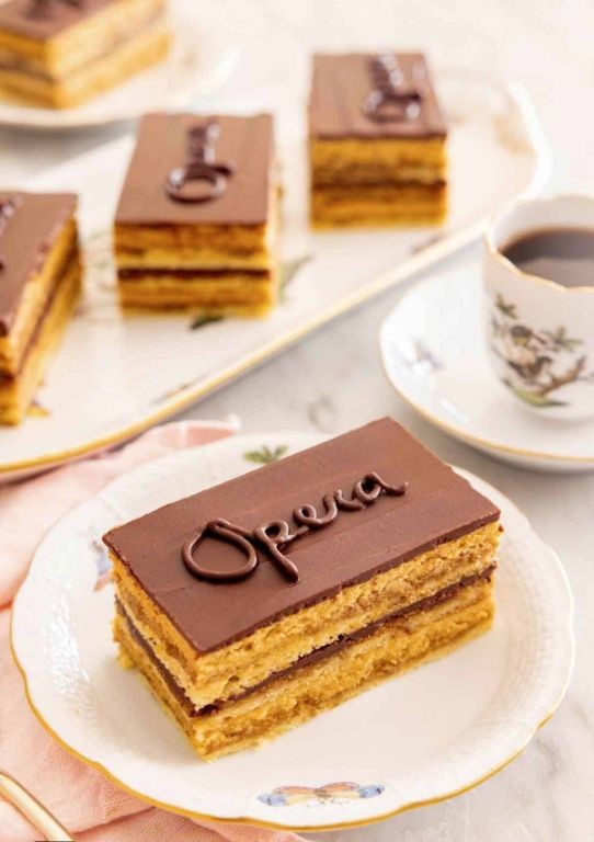 Opéra Cake with Coffee Buttercream