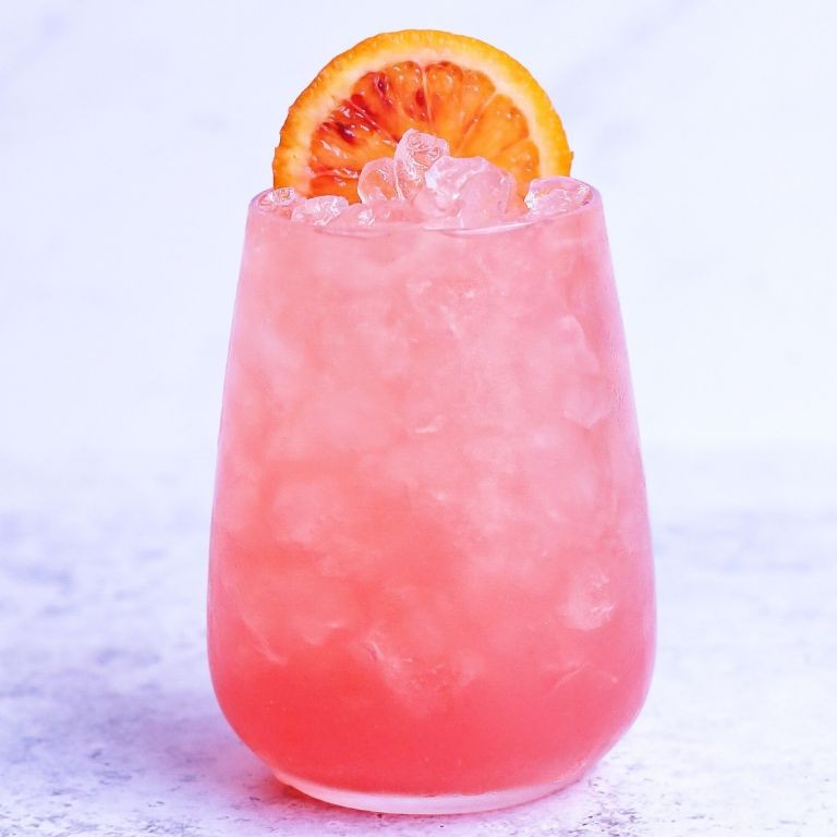 Peach Hurricane with a Splash of Soda