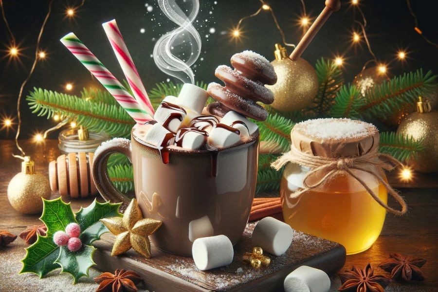 Peppermint Cocoa Infused Honey