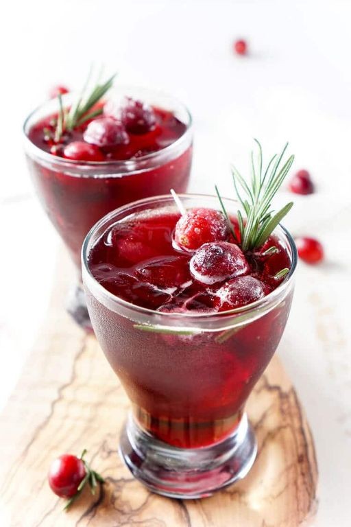 Peppermint Cranberry Vodka Cooler