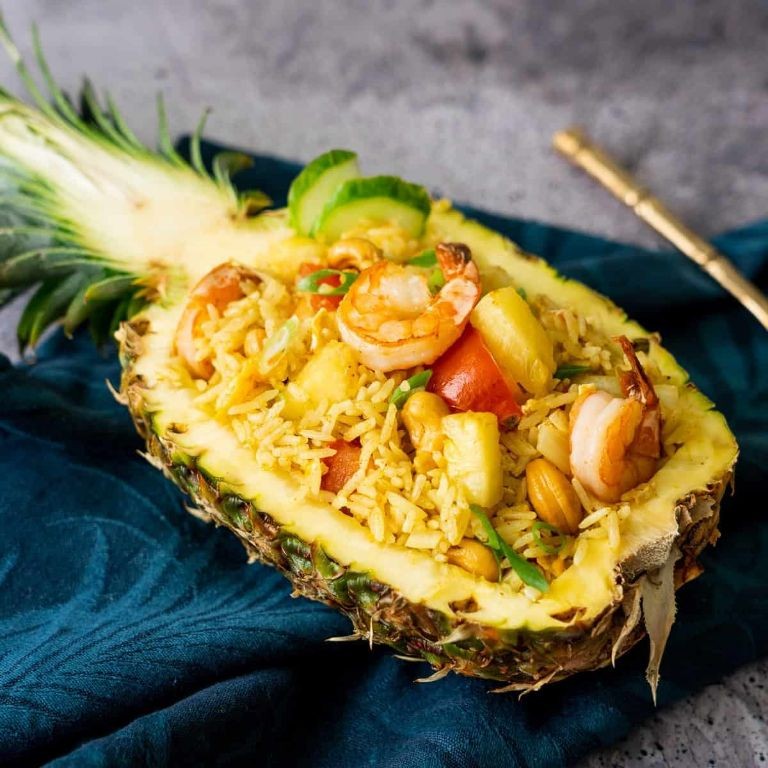 Pineapple Fried Rice Bake