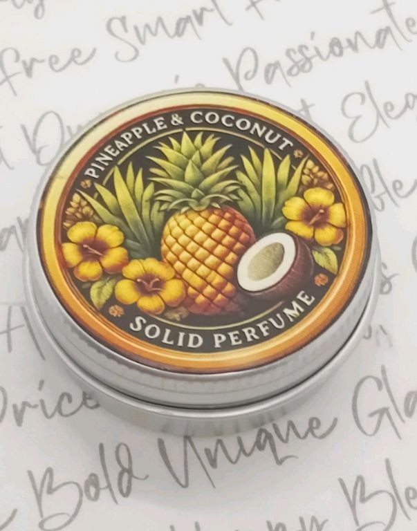 Pineapple and Coconut Solid Perfume