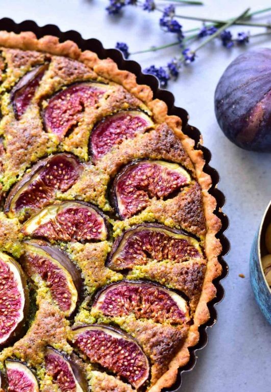 Pistachio Frangipane and Fig Tart