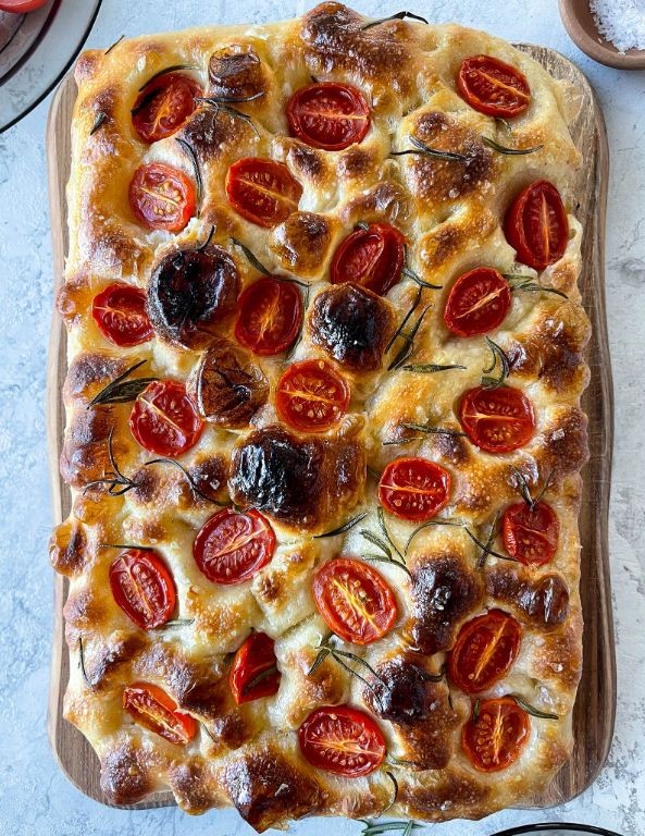 Plum Tomato and Rosemary Focaccia