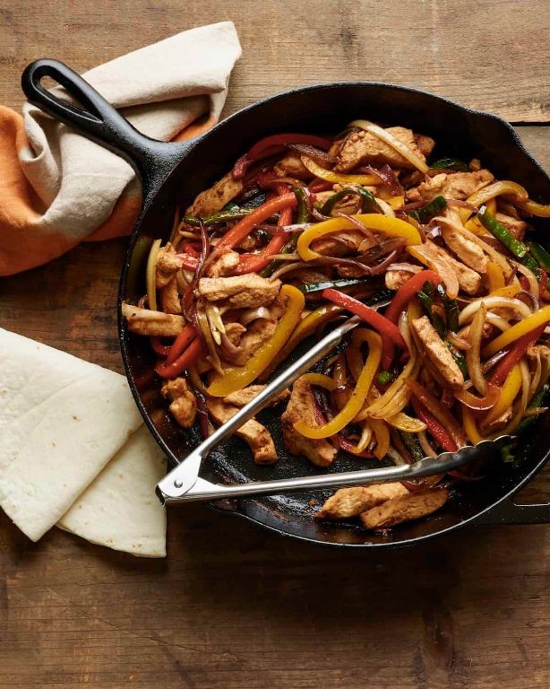 Poblano Pepper and Chicken Fajitas
