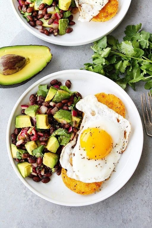 Polenta Breakfast Bowl with Avocado and Egg