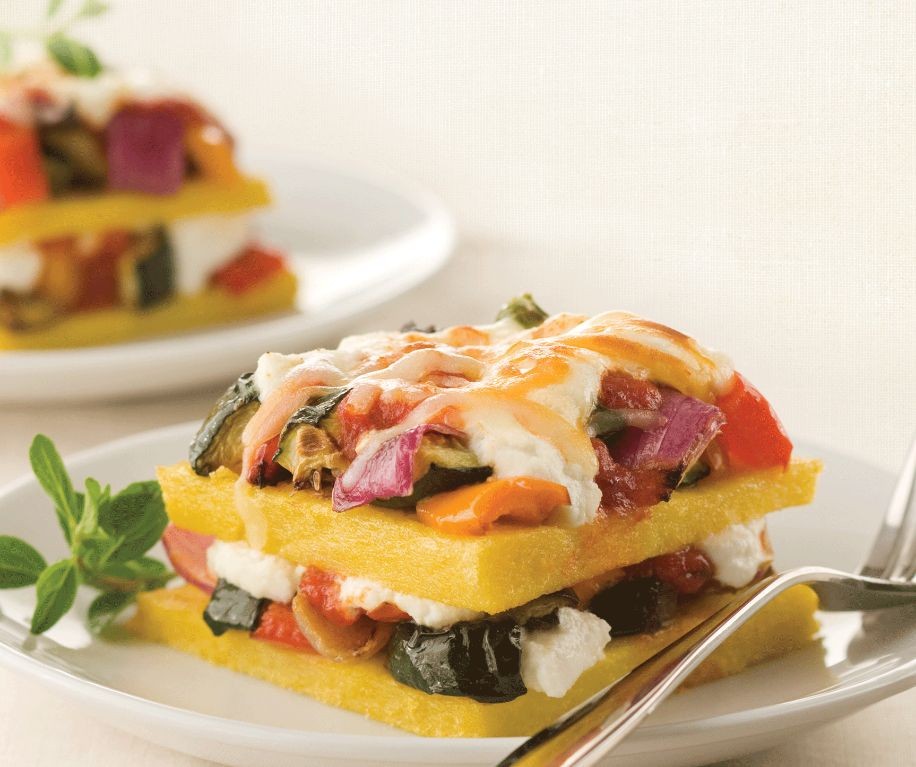 Polenta Lasagna with Roasted Vegetables