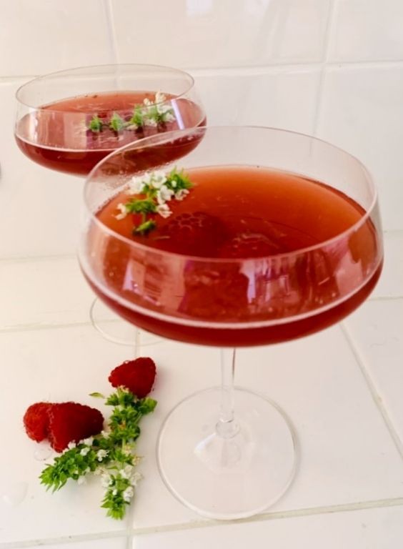 Pomegranate Raspberry Splash Martini