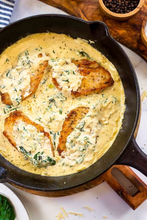 Pork Chops with Creamy Garlic Parmesan Sauce