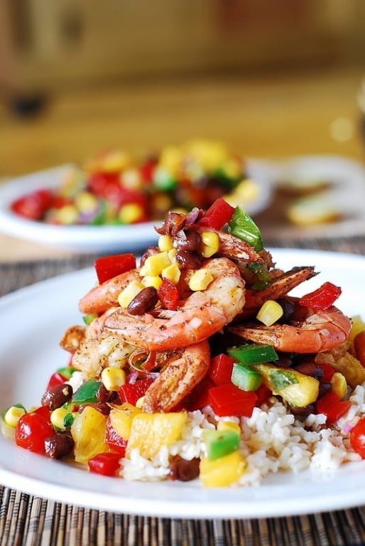 Pre Cooked Shrimp and Mango Salsa