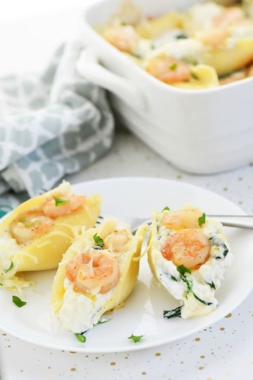 Pre Cooked Shrimp and Spinach Stuffed Shells